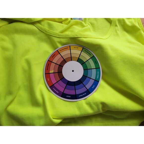 Pro Club Mens Shirt 5XL Tank Long Fluorescent Yellow Activewear YEL25E - Picture 6 of 7